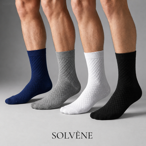 Solvène Halbhohe Socken aus Premium-Bambusfaser