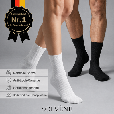 Solvène Halbhohe Socken aus Premium-Bambusfaser