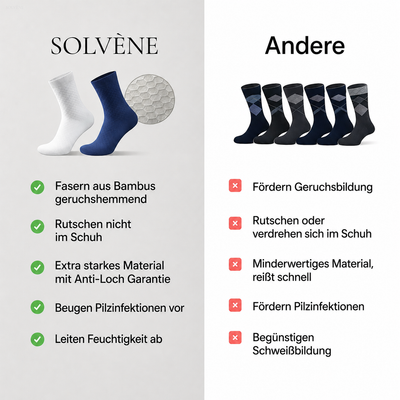 Solvène Halbhohe Socken aus Premium-Bambusfaser